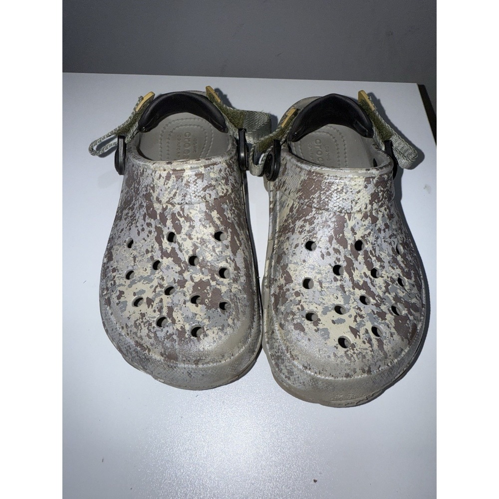 Crocs Kids Clogs – Size J 13 – Realtree Camouflage Slip-On Shoes N